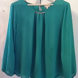Green blouse